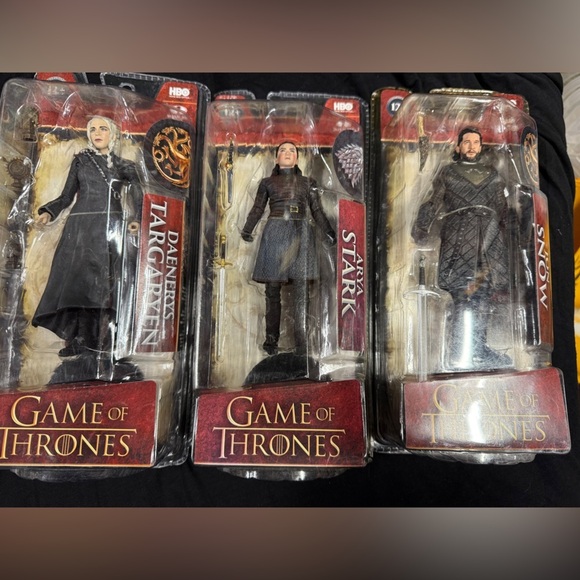 HBO Other - HBO Game of Thrones Action Figures Set Of 3 JonSnow, Arya, McFarlane Toys NEW